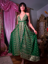 Load image into Gallery viewer, Emerald Gold Magic Dress
