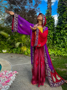 Amethyst Rose Hooded Kimono