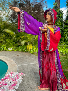 Amethyst Rose Hooded Kimono