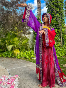 Amethyst Rose Hooded Kimono