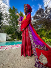 Load image into Gallery viewer, Amethyst Rose Hooded Kimono
