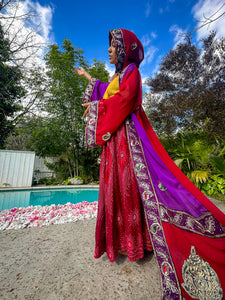 Amethyst Rose Hooded Kimono