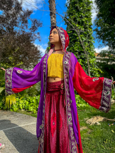 Amethyst Rose Hooded Kimono