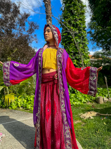 Amethyst Rose Hooded Kimono