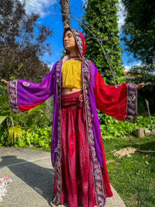 Amethyst Rose Hooded Kimono