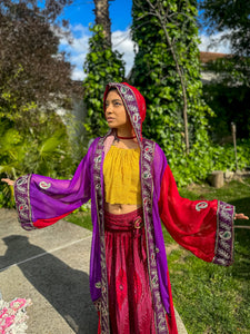 Amethyst Rose Hooded Kimono