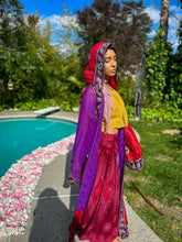 Load image into Gallery viewer, Amethyst Rose Hooded Kimono
