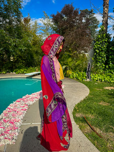 Amethyst Rose Hooded Kimono