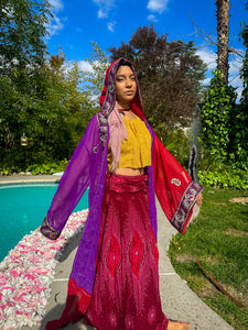 Amethyst Rose Hooded Kimono