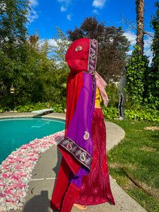 Amethyst Rose Hooded Kimono