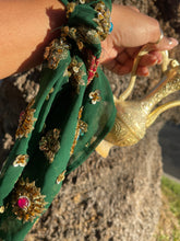 Load image into Gallery viewer, Ancient Forest Gems Scrunchie Hair Tie
