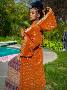 Golden Sun Hooded Kimono