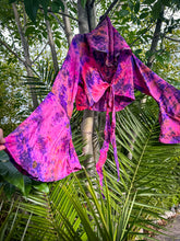 Load image into Gallery viewer, Violet Wildflower Wrap Top
