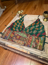 Load image into Gallery viewer, Emerald Paisley Halter Top
