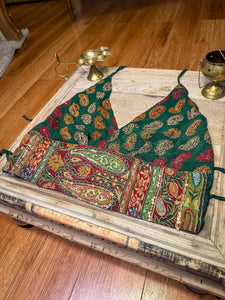 Emerald Paisley Halter Top