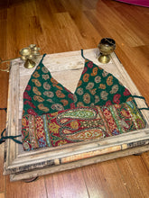 Load image into Gallery viewer, Emerald Paisley Halter Top
