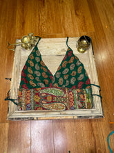 Load image into Gallery viewer, Emerald Paisley Halter Top

