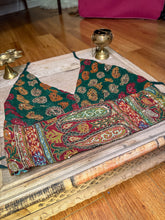 Load image into Gallery viewer, Emerald Paisley Halter Top
