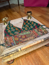 Load image into Gallery viewer, Emerald Paisley Halter Top
