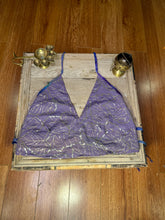 Load image into Gallery viewer, Lilac Sparkles Halter Top
