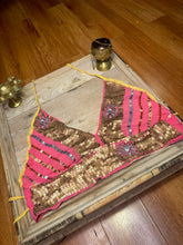 Load image into Gallery viewer, Sparkle Me Pink Halter Top
