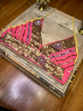 Load image into Gallery viewer, Sparkle Me Pink Halter Top
