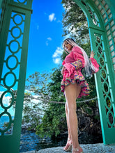 Load image into Gallery viewer, Pink Lotus Micro Mini Skirt Set
