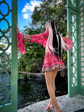 Load image into Gallery viewer, Pink Lotus Micro Mini Skirt Set
