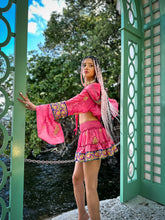 Load image into Gallery viewer, Pink Lotus Micro Mini Skirt Set
