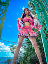 Load image into Gallery viewer, Pink Lotus Micro Mini Skirt Set
