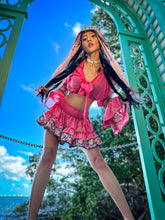 Load image into Gallery viewer, Pink Lotus Micro Mini Skirt Set
