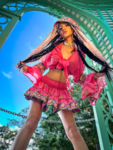 Load image into Gallery viewer, Pink Lotus Micro Mini Skirt Set
