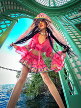 Load image into Gallery viewer, Pink Lotus Micro Mini Skirt Set
