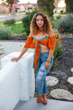 Load image into Gallery viewer, Sunset Aura Wrap Top
