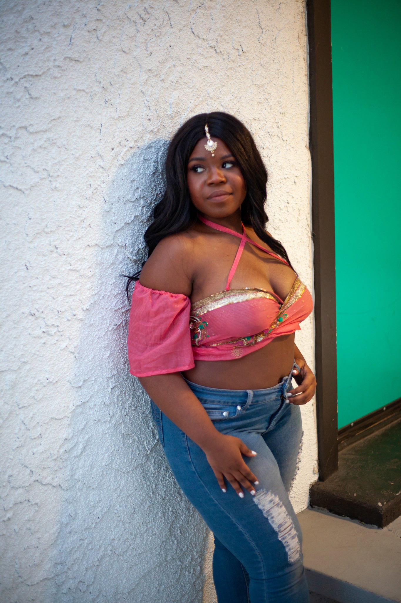 Pink Lotus Aura Wrap Top