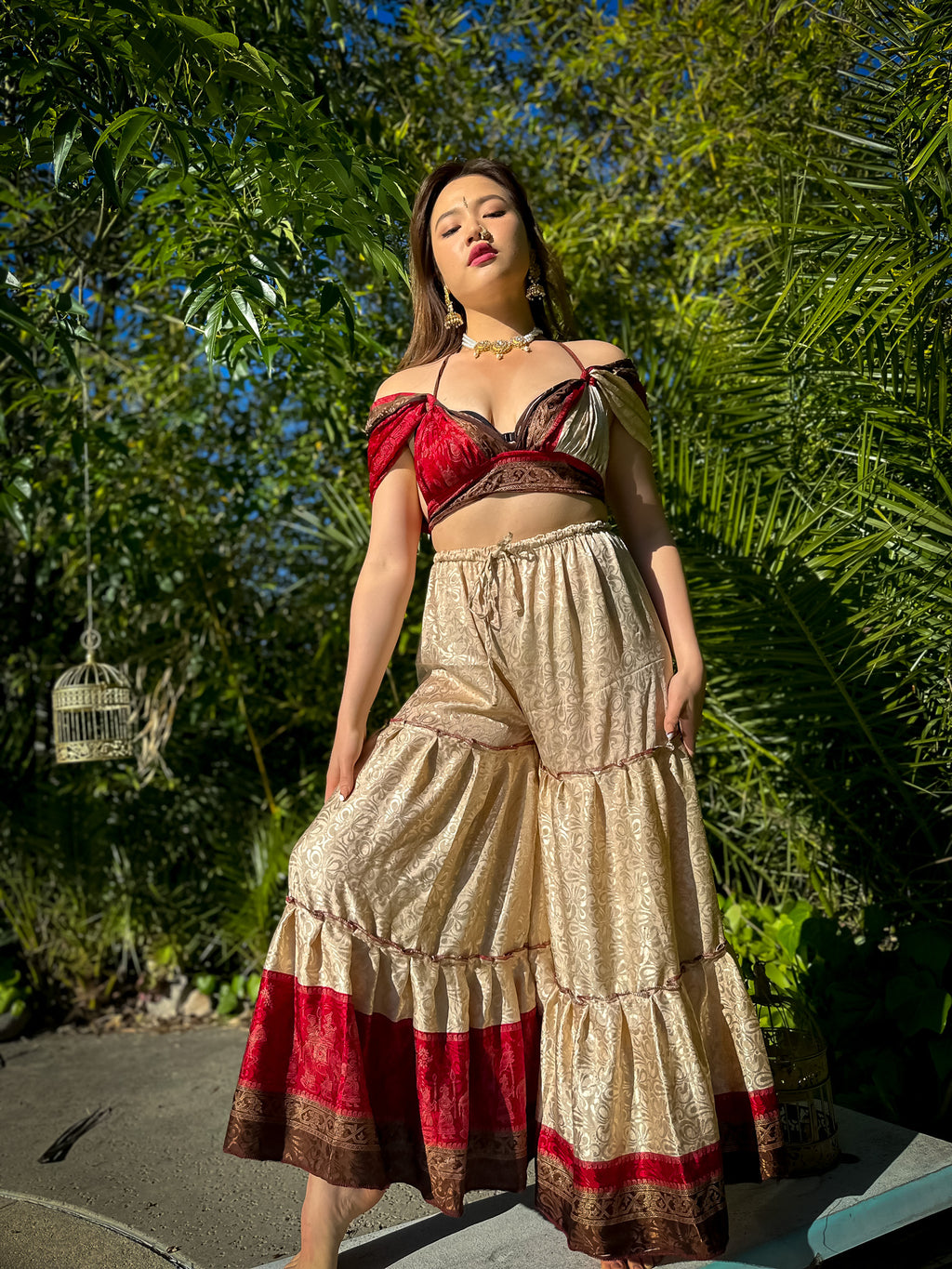 Pearl Rose Sharara Pants Set