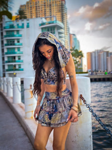 Mosaic Moon Micro Mini Skirt Set