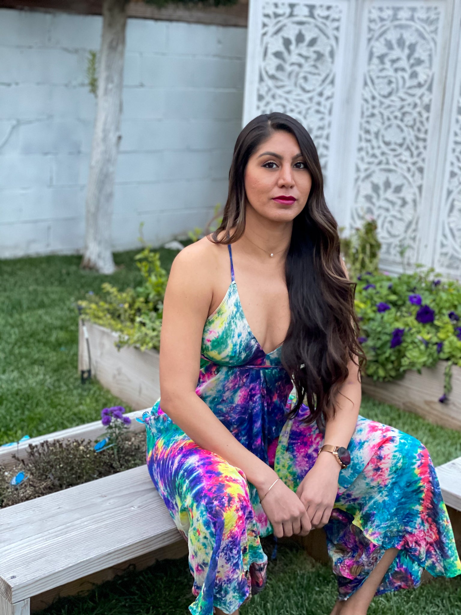 Rainbow TieDye Jumpsuit