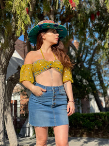Peridot Aura Wrap Top