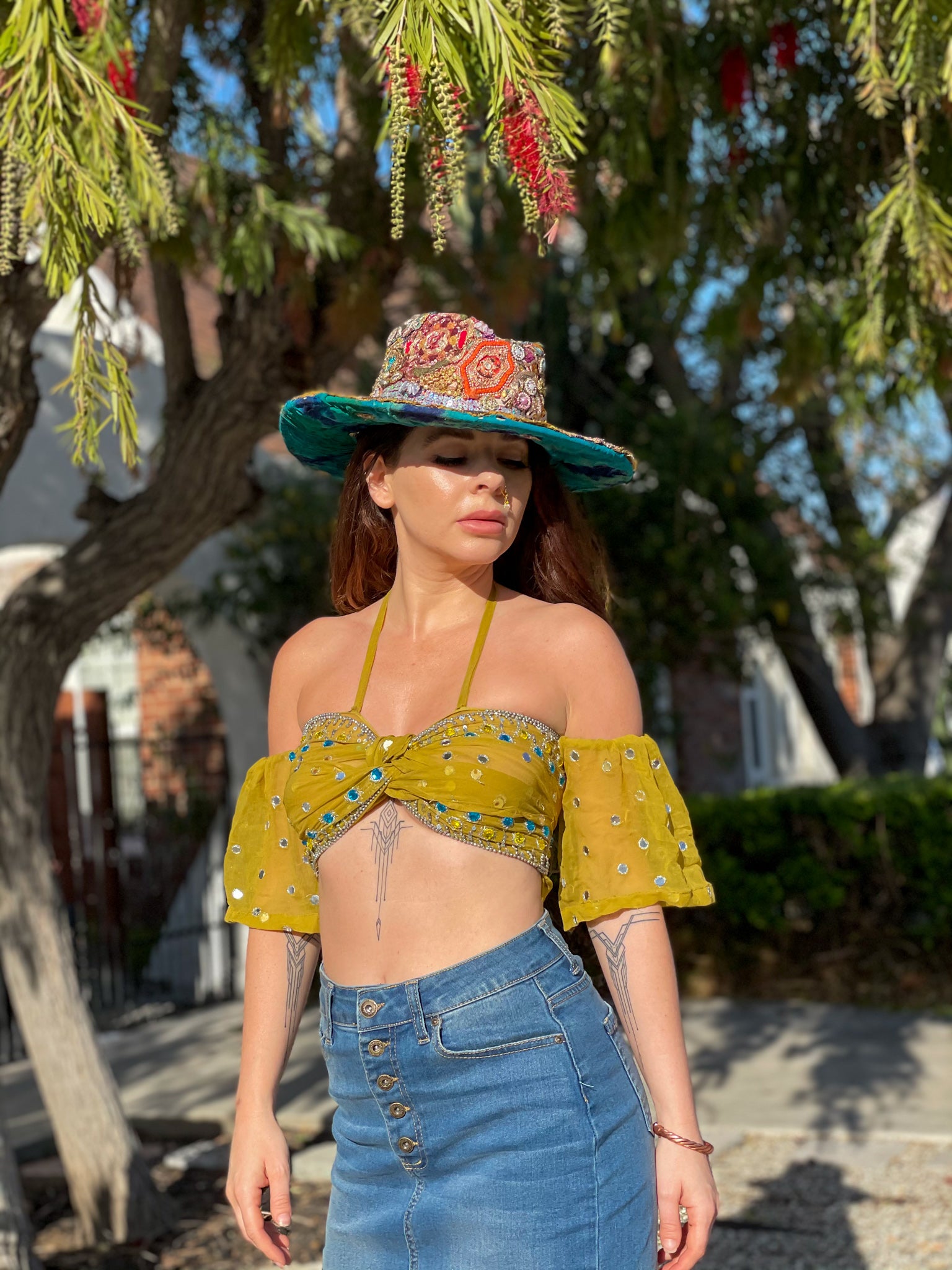 Peridot Aura Wrap Top