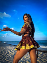 Load image into Gallery viewer, Golden Chai Micro Mini Skirt Set
