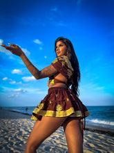Load image into Gallery viewer, Golden Chai Micro Mini Skirt Set
