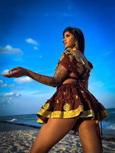 Load image into Gallery viewer, Golden Chai Micro Mini Skirt Set
