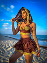 Load image into Gallery viewer, Golden Chai Micro Mini Skirt Set
