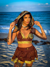 Load image into Gallery viewer, Golden Chai Micro Mini Skirt Set
