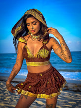 Load image into Gallery viewer, Golden Chai Micro Mini Skirt Set
