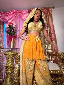 Sunkissed Waves Jasmine Set (No Slit)
