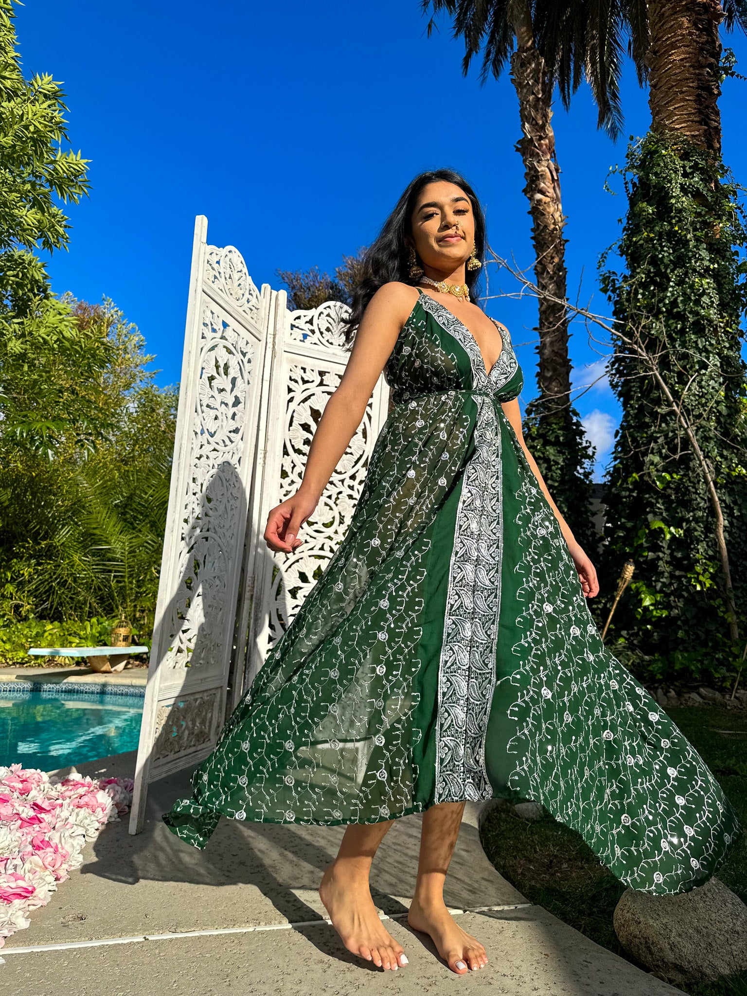 Emerald Diamonds Magic Dress