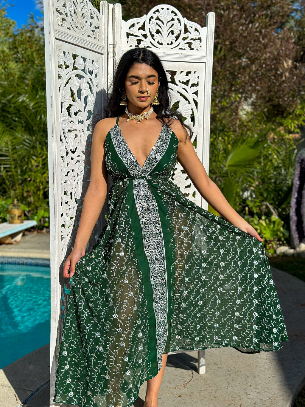 Emerald Diamonds Magic Dress