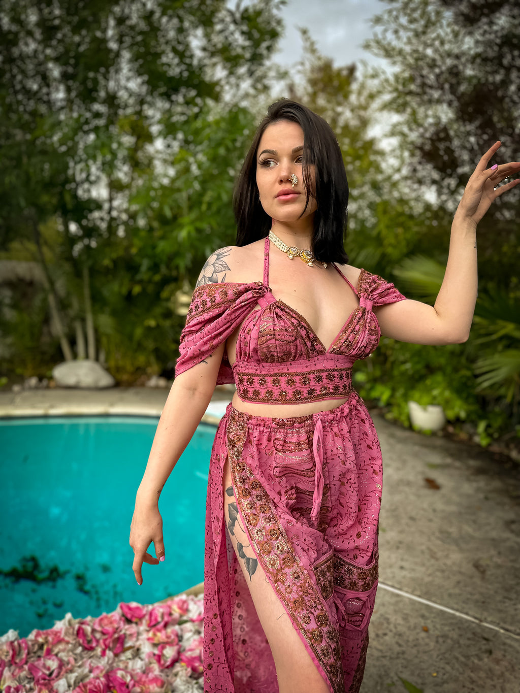 Golden Baby Girl Jasmine Set